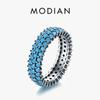 Роскошные кольца из стерлингового серебра 925 пробы с бирюзой для женщин, винтажные кольца в богемном стиле в стиле ретро, ​​ювелирные украшения