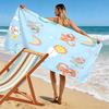 Whimsical cats and rainbows Print beach towel, quick drying, suitable for travel, outdoor sports, jogging, the beach and swimming, gift