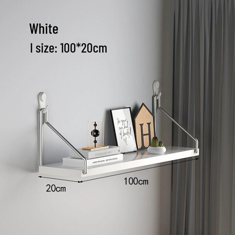 Настенная железная полка для хранения без сверления для декора ТВ, гостиной или спальни.