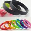 Силиконовый браслет с отверстием для запястья, спортивный резиновый браслет унисекс, цветной силиконовый гладкий браслет, подарок на открытие спортзала