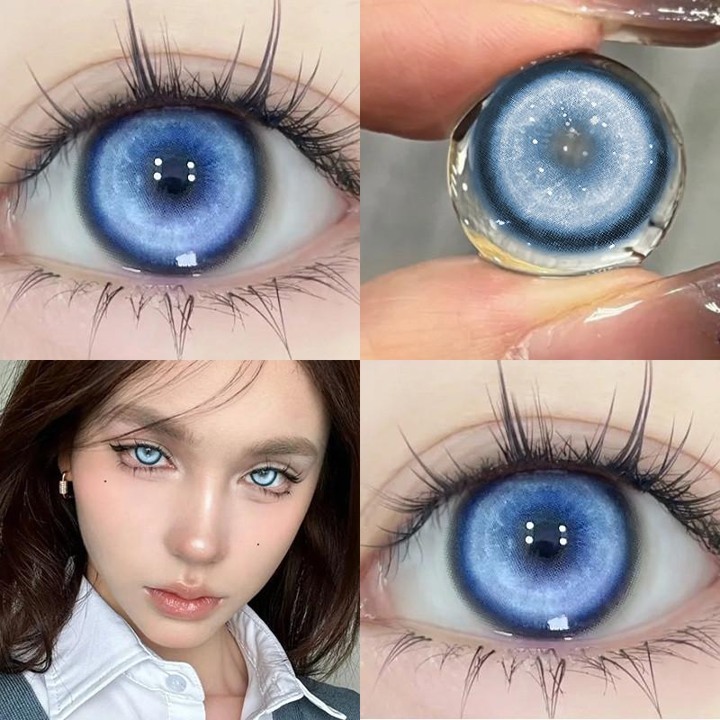 Mill Creek Cosplay Contact Lens with Grade Anime Eyes Mimic Semi-Coverage Contact Lenses 14.5mm Six Month Use