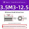 Нержавеющая сталь 304 SOS-M2/M2.5/M3/3.5M3 Заклепочная гайка-шпилька с плоской головкой и шестигранником