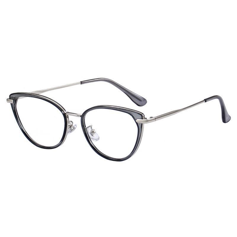 Cat'S Eye Retro Myopia Glasses Women'S High-End Sense European And American Fashion Lenses Ultra-Light Flat Light Plain Artifact Optical Mirror Frame