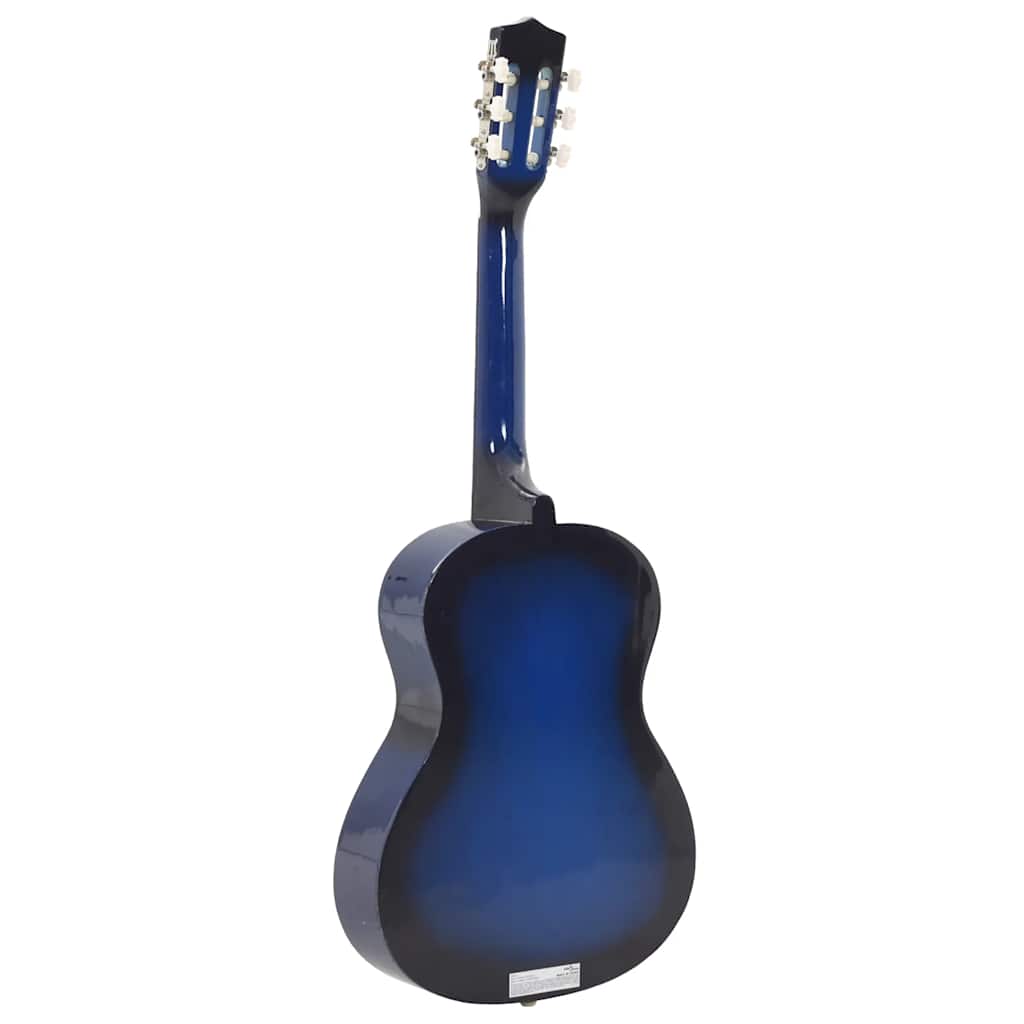 8 Piece Classical Guitar Set for Beginners Blue 3 4 Size (36 )