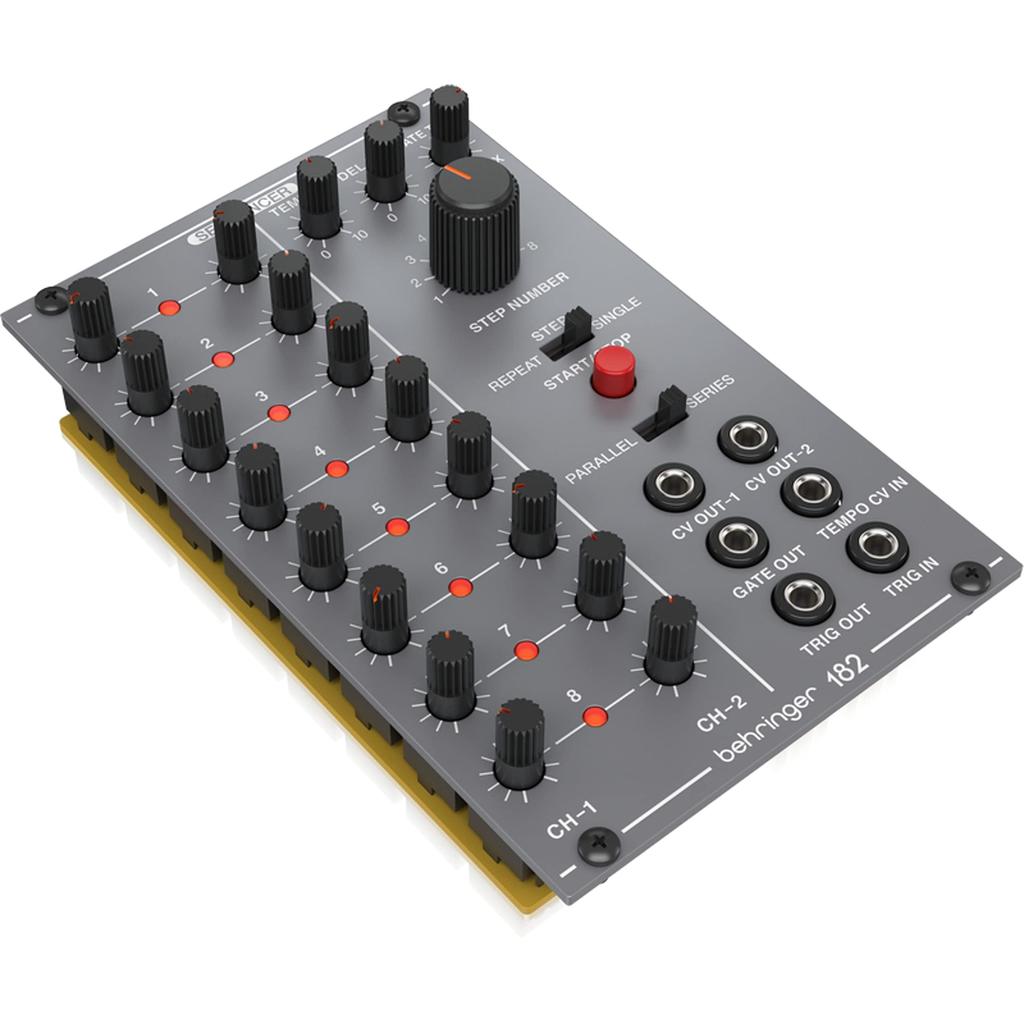 Behringer Analog Synthesizer Eurorack Eurorack Compatible Analog Sequencer 2 8 SYSTEM100 182 Gray Module, Module, Channels, Steps, Series, SEQUENCER,