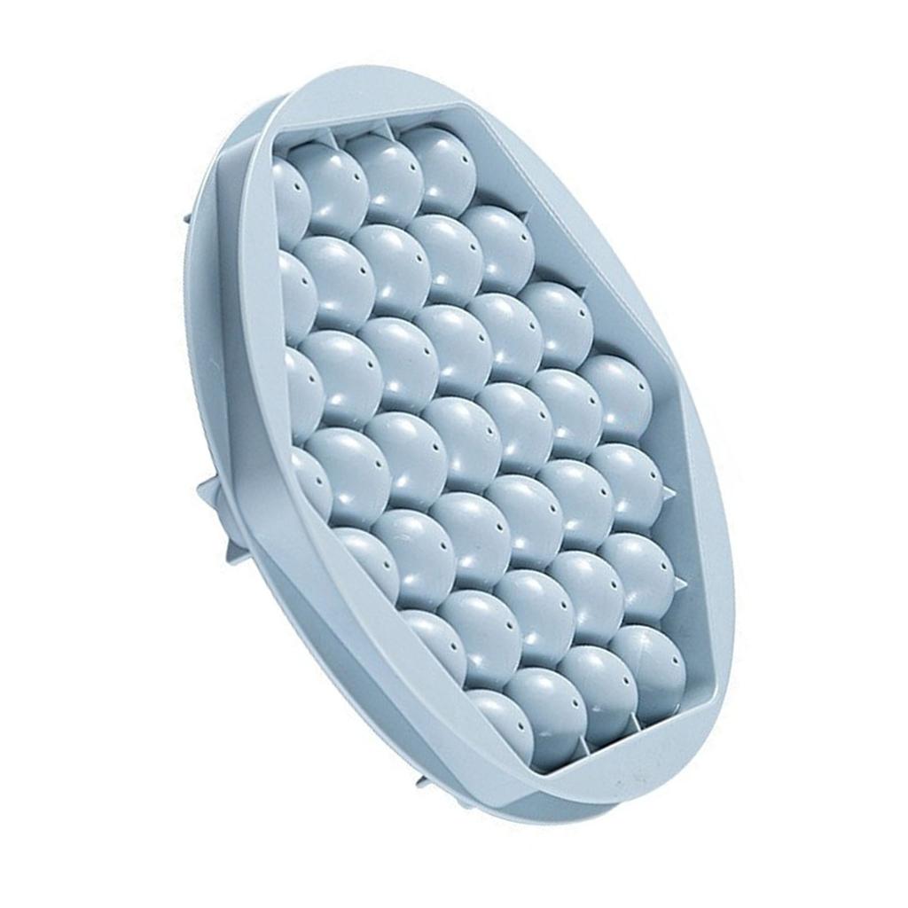 Round Ice Cube Tray 37 Grids Versatile Space Saving Small Ice Ball Maker Mold with Lid for Drink