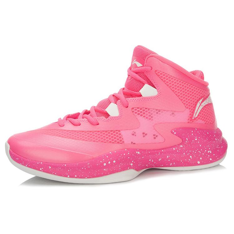 Баскетбольные кроссовки Li Ning Super Light 13 Унисекс Высокие Флуоресцентный Фруктовый Розовый ABFL011-5
