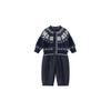 Insbobo Boys' Suit 2025 Winter New Style Children's Sweater Stylish Winter Clothing Baby Handsome New Year Clothes