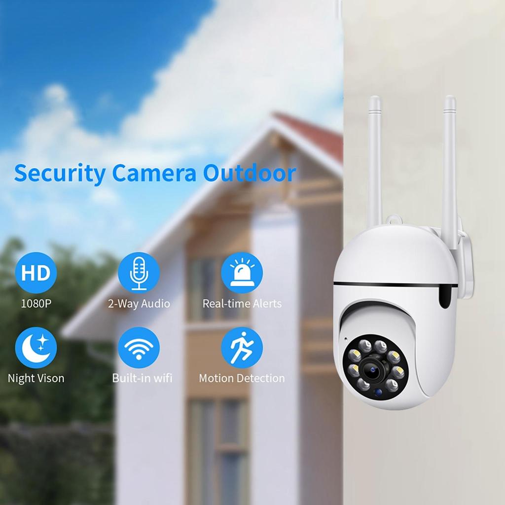 Smart Security Camera with APP Remote Control 1080p HD Home Camera with Night Vision Motion Detection Tilt 350° for Baby Pet Older