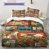 Deltarune Unknown Path Bedding Quilt Set Quilt Cover Pillowcase Home Decoration Birthday Gift (1 * duvet cover + 2 * pillowcase, without core)