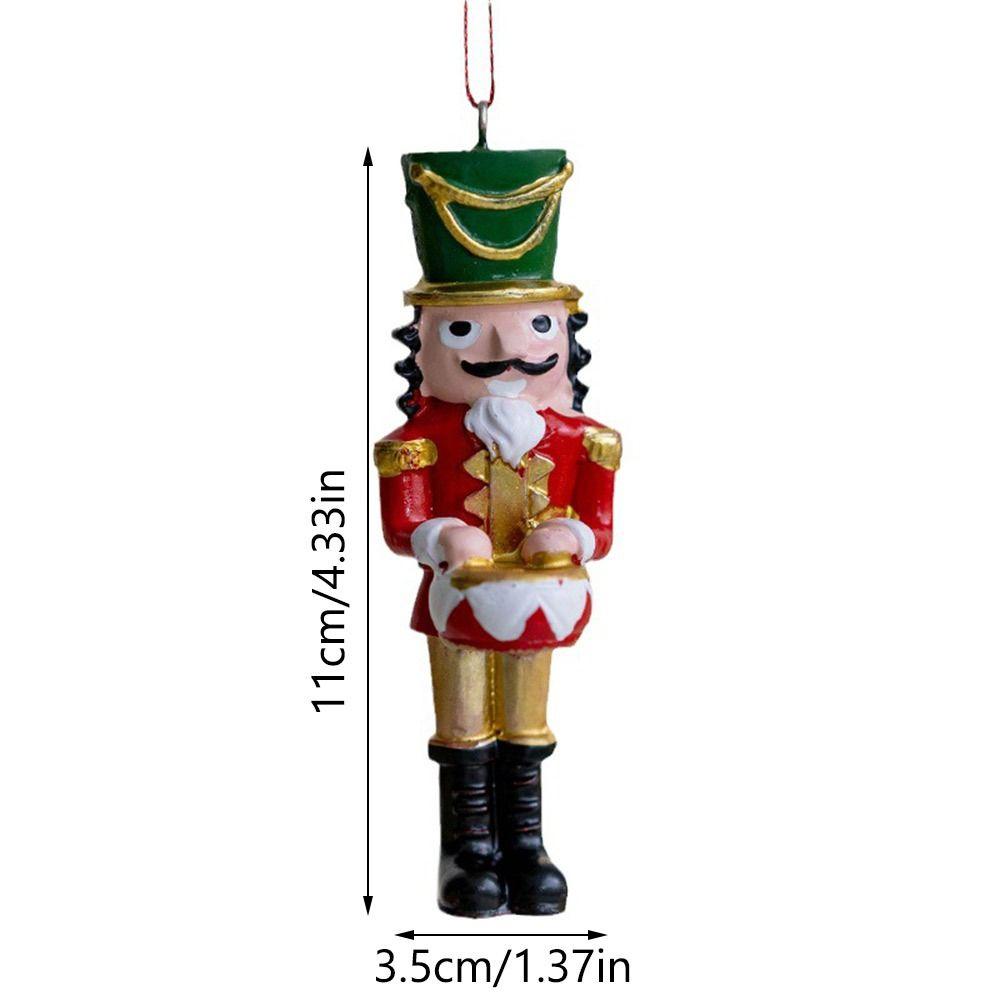 Креативные смоляные рождественские украшения Мультяшный солдат Товары для вечеринки Подвесные кулоны Игрушка Подарок Подвесные украшения Рождество