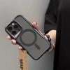 Роскошный матовый бампер для iPhone 15 14 Plus 13 12 11 Pro Max для Magsafe с беспроводной зарядкой, магнитный прозрачный мягкий чехол