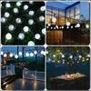 Solar String Lichter Im Freien Kristall Fee Licht Chritmas Girlande 8 Modi Wasserdicht Terrasse Licht Für Garten Party Decor