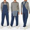 Men's Denim Bib Pants Full Length Jeans Jumpsuits Hip Hop Jeans Overalls for Men