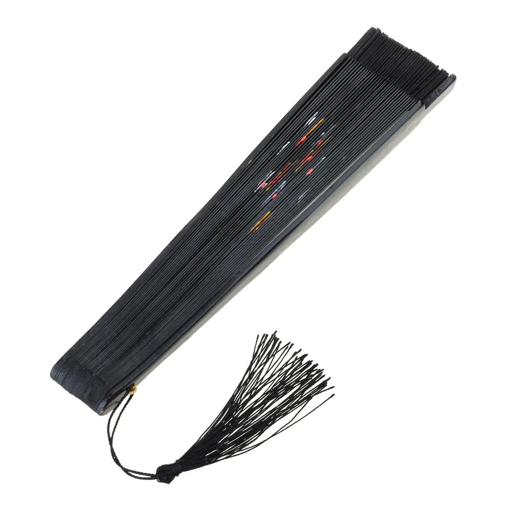 Фламенко Выступление Двусторонний Ручной Испанский Танцевальный Веер с Цветочным Рисунком Шелковый Складной Веер