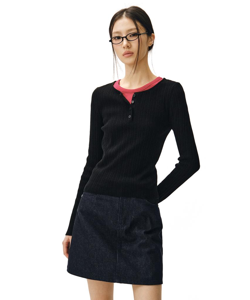 Мини-юбка Deketeuumeon Signature Dcsk001Cpindigo