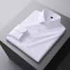 Spring and Autumn New Style Mulberry Silk Modal Long-sleeved Shirt Men's Elastic Non-iron Work Shirt for Men