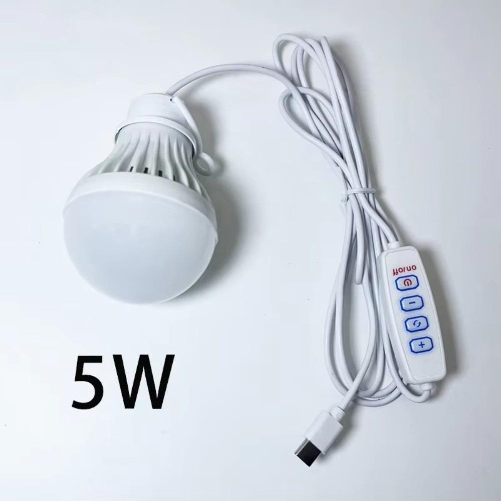 3-Color LED Camping Light Portable Hanging Tent Lamp Durable Dimmable Emergency Bulb Outdoor