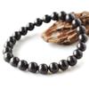 Black Beitou Stone from Negative Ion Radium Black Inner [GOLD STONE] Bracelet, 8mm, Taiwan, Measured, Hokutolite, Diameter Approx. 16.5cm
