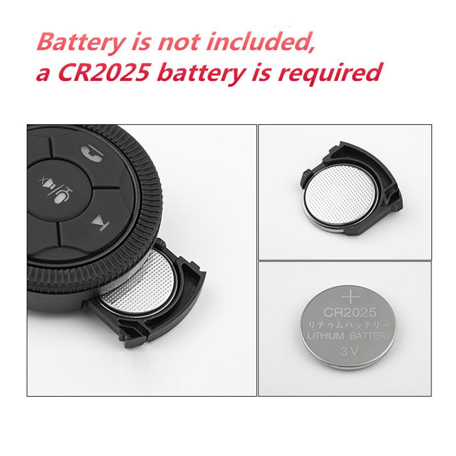 Универсальный 7-кнопочный светодиодный Bluetooth Hands Free Автомобильный беспроводной пульт управления на руле