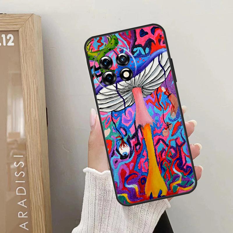 Психоделические Грибы Цветочный Чехол Для OnePlus Nord CE 4 3 2 Lite 2T N10 N20 N30 OnePlus 12 11 9 10 Pro 8T 10T 12R Обложка