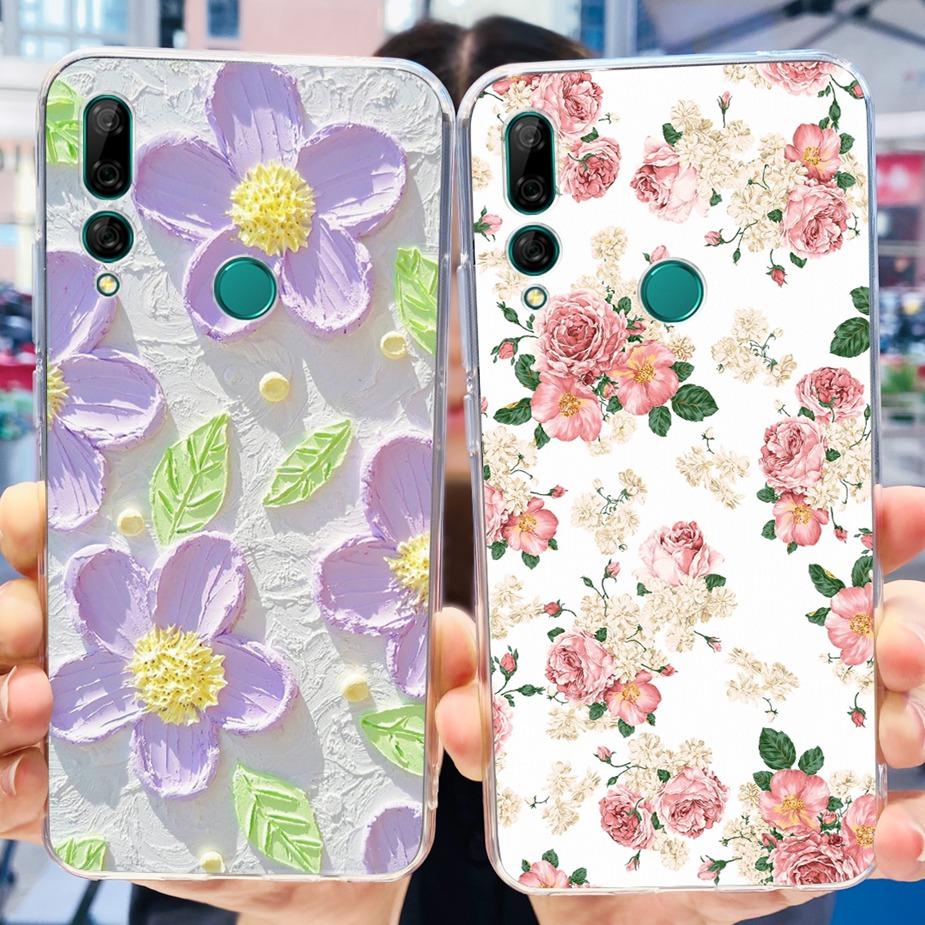 Чехол для Huawei Y9 Prime 2019 STK-L21 STK-L22 Новый модный окрашенный чехол Прозрачный силиконовый чехол для чехла телефона Huawei Y9 Prime 2019
