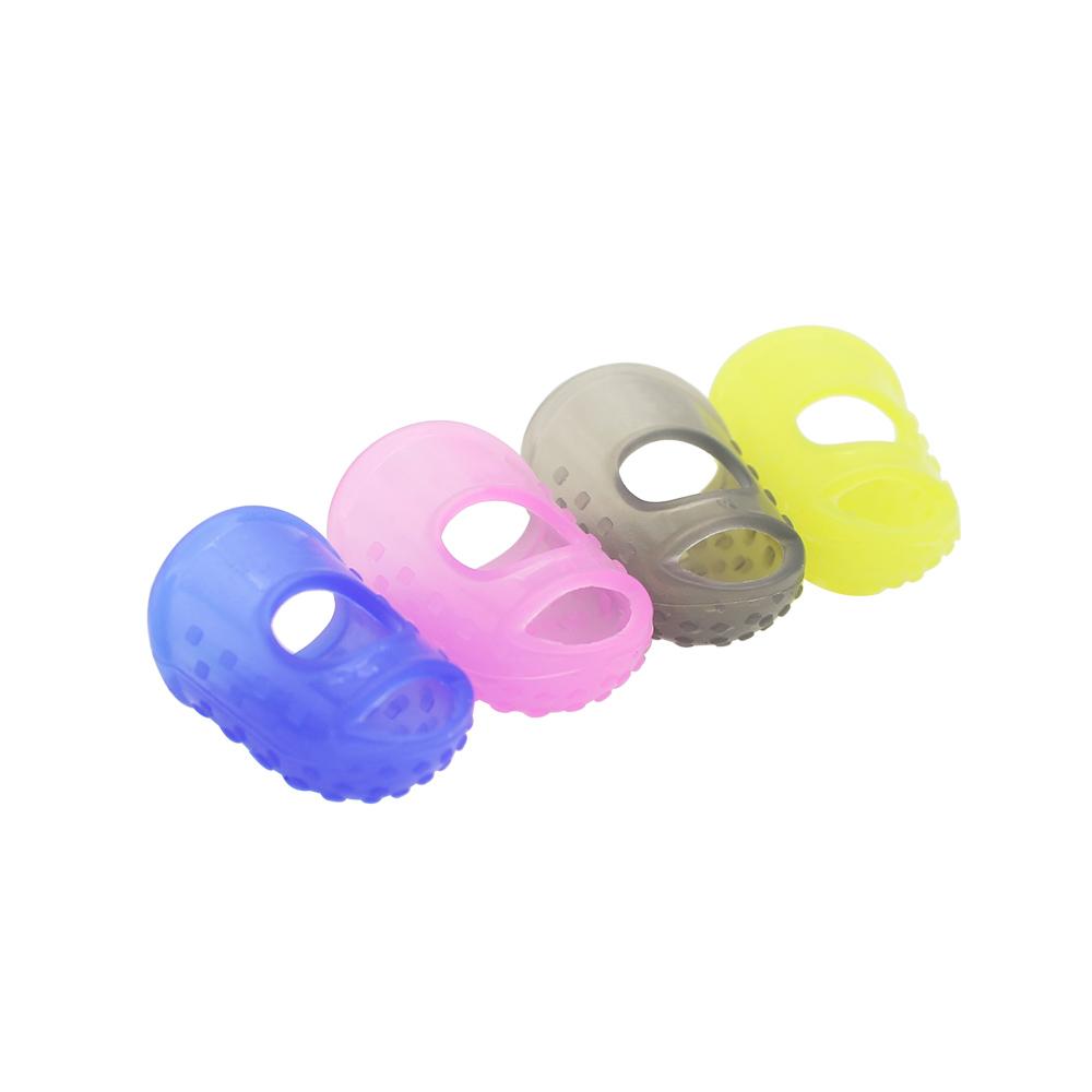 4 In 1 Flexible Fingertip Protectors Silicone Finger Guards Fingertip for Guitar Ukulele Bass