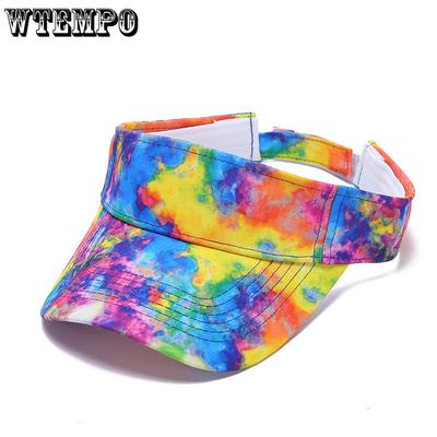 Кепка Tie Dye для женщин, защита от солнца, дышащая, спортивная, беговая, с утиным язычком, летняя, повседневная, в стиле хип-хоп