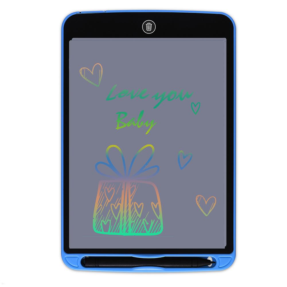 10 Inch LCD Writing Pad Erasable Reusable Electronic Writing Drawing Doodle Board with Stylus for Kids Adults Blue