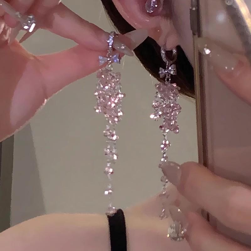 Вайб острой девчонки: 2025 Милые и Крутые Нишевые Серьги-кисточки - Шикарный и Стройнящий Длинный Дизайн