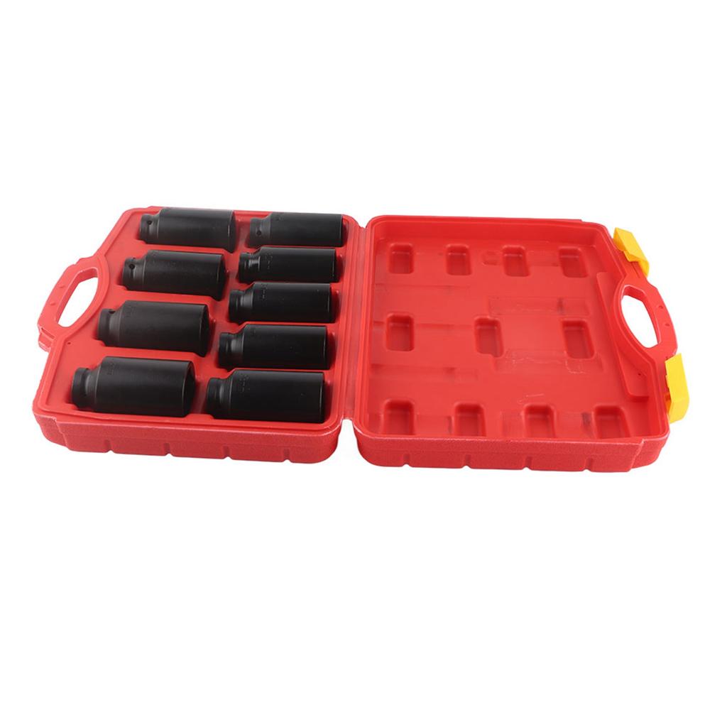 9Pcs 1 2 Inch Drive Axle Hub Nut Hex Socket Set 29mm 30mm 31mm 32mm 33mm 34mm 35mm 36mm 38mm