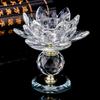 Crystal Lotus Flower Candle Holder – Feng Shui Glass Tealight Stand for Home Decor