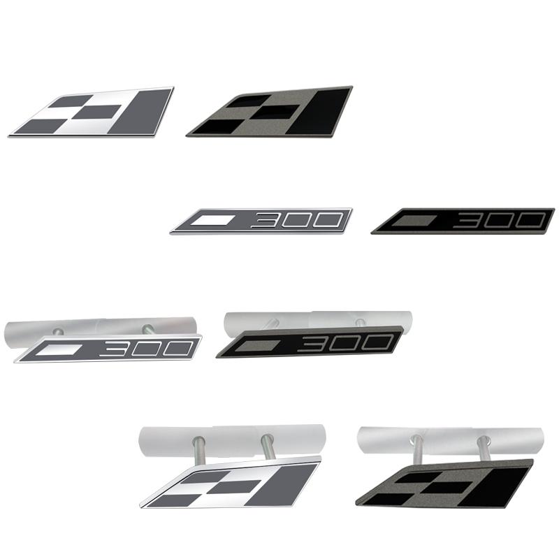 hbzh3 Metal 3D Race Flag Front Grille Sticker Car Rear Trunk Body Emblem Badge for Seat Leon 300 Altea Ibiza Toledo Cordoba cupra