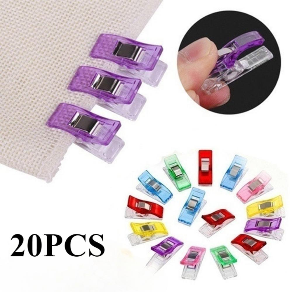 20/50/100 шт. красочные швейные изделия для рукоделия стеганое одеяло переплет швейные зажимы пластиковые зажимы зажимы для сумок модные подарочные зажимы для файлов бумажные зажимы