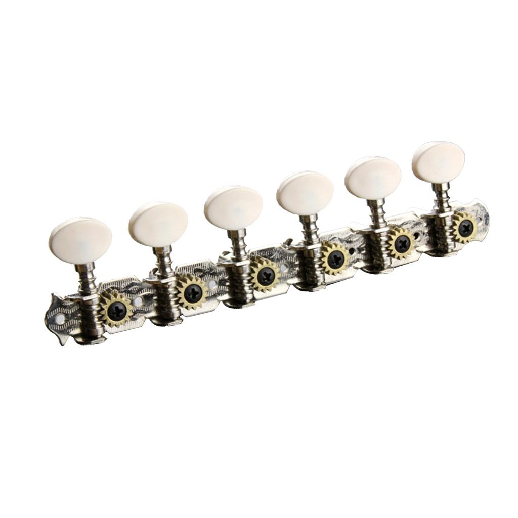 Guitar Parts 6 Right Machine Heads Knobs 12 String tuning Pegs Head for Acoustic