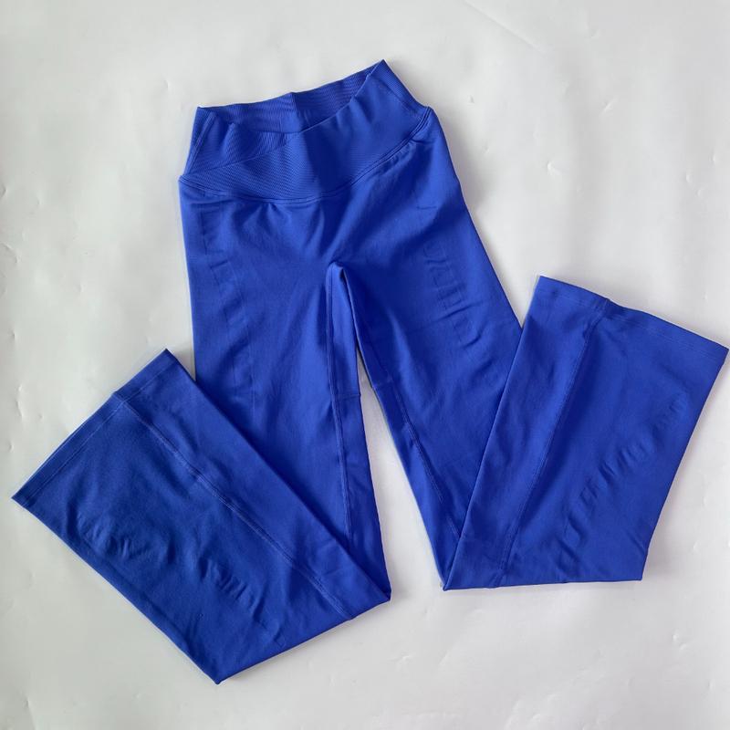 Women Flared Legging Women Seamless Yoga Pants Crossover V-shape Waist Flared GYM Legging Sports Workout Trousers Gym Tights