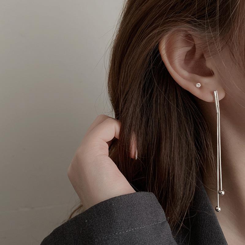 Новые длинные серьги с бахромой из круглых бусин, женские модные серьги для худого круглого лица, ранняя весна