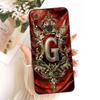 For Huawei Y9 2019 Case Cover Luxury A-Z Letters Fashion Crown 2D Painted Silicone Casing For Huawei JKM-LX1 JKM-LX2 JKM-LX3
