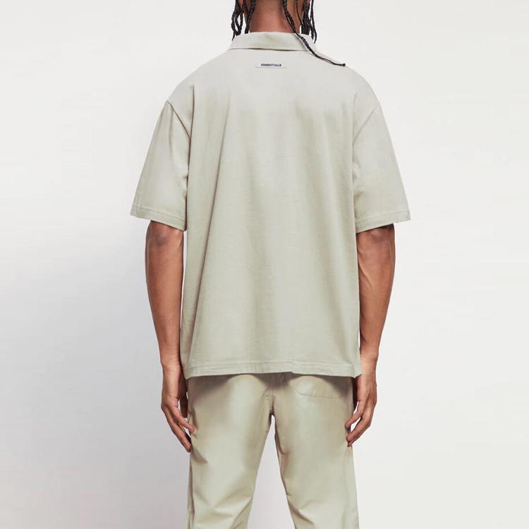 Fear of God Essentials Осень/Зима 2020 Поло Рубашка Унисекс Топы Moss FOG-FW20-297