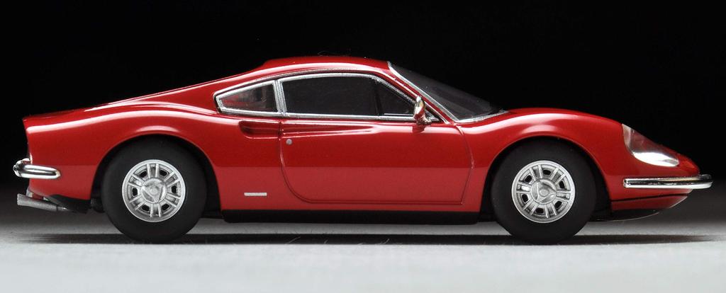 Tomica Limited Vintage TLV Dino 246GT Красный 1/64 (Готовая модель)