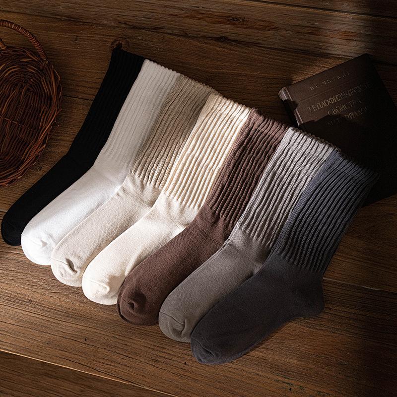 Носки-гольфы Ami Kaji Носки из толстой нити Носки средней длины Ретро Толстая вязка Американские чулки