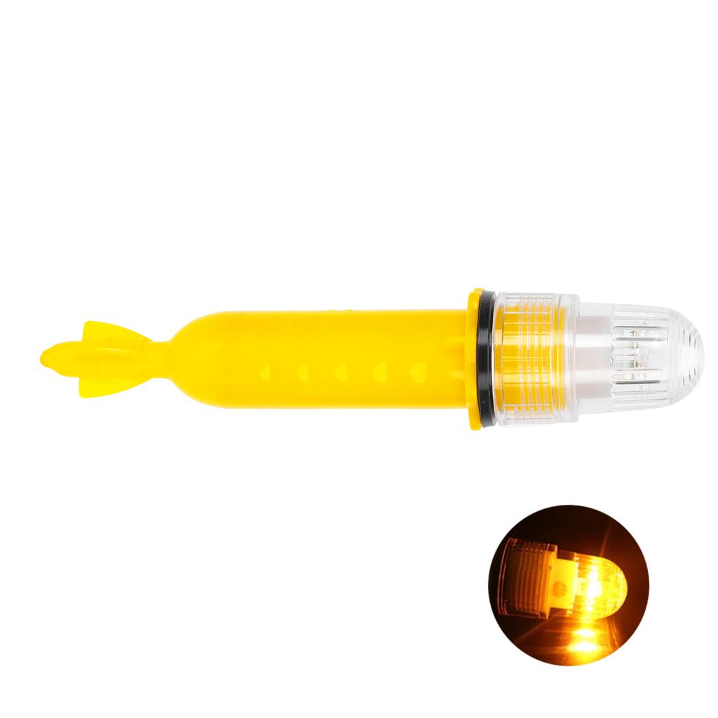 Светодиодный проблесковый маяк Интеллектуальное управление светом Водонепроницаемый IP65 для морского судна Ночная рыбалкаЖелтый