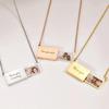 Personalized Creative Pull-up Photo Envelope Necklace