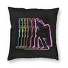 T Rex Electric Warrior Square Pillowcase Polyester Linen Velvet Creative Zip Decorative Pillow Case Sofa Cushion Cover