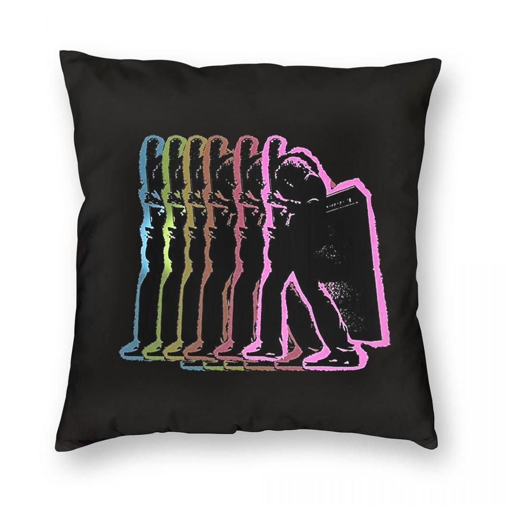 T Rex Electric Warrior Square Pillowcase Polyester Linen Velvet Creative Zip Decorative Pillow Case Sofa Cushion Cover