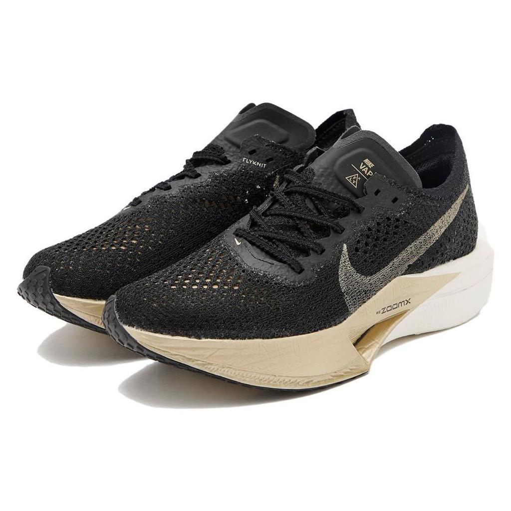 Nike Мужские кроссовки ZoomX VaporFly Next% 3 Black Metallic Gold Grain Oatmeal DV4129-001