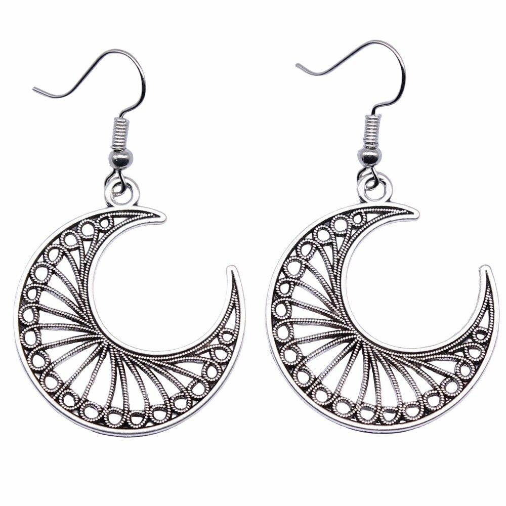 1 пара подвесок со звездами и луной для женщин, модные серьги, висячие серьги