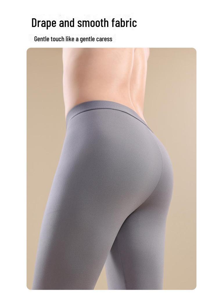 Мужские зимние ультратонкие бесшовные термоштаны с улучшающими кожу и согревающими свойствами