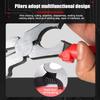 8 Inch Multi-Function Welding Pliers Flat Mouth Pincers Refined High Hardness Mig Welding Auxiliary Tool Removing Wire Cutting