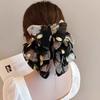 Fashion Ribbon Hair Claw Bow Hairpin for Women Girls Stain Bow Barrettes Hairpin Women Color Ponytail Clip Hair Accessories